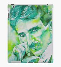 NIKOLA TESLA - watercolor portrait.8 iPad Case/Skin
