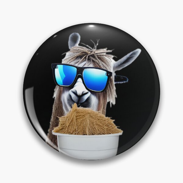 Item preview, Llama sunglass cool hay fever eating-- 3D  designed and sold by glitchman2.