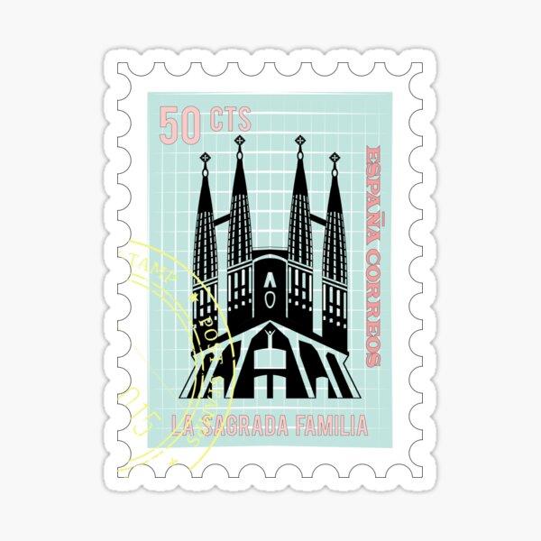Watercolor Postal Stamps | Sticker