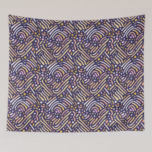 Item preview, "Vibrant Lines and Dots" Pattern Design  designed and sold by Litheon.