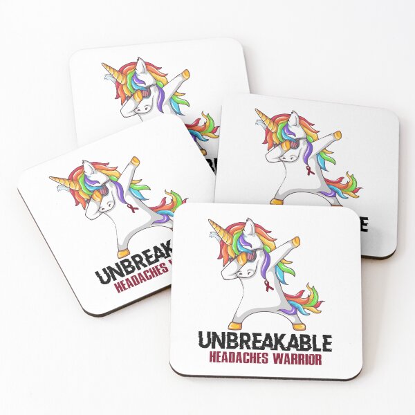 Item preview, Headaches Awareness - Unicorn Headaches Warrior Ribbon UNBREAKABLE designed and sold by Fernandezf.