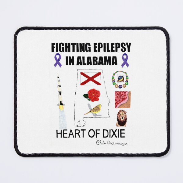 Item preview, FIGHTING EPILEPSY IN ALABAMA designed and sold by The-ESP-Shirts.