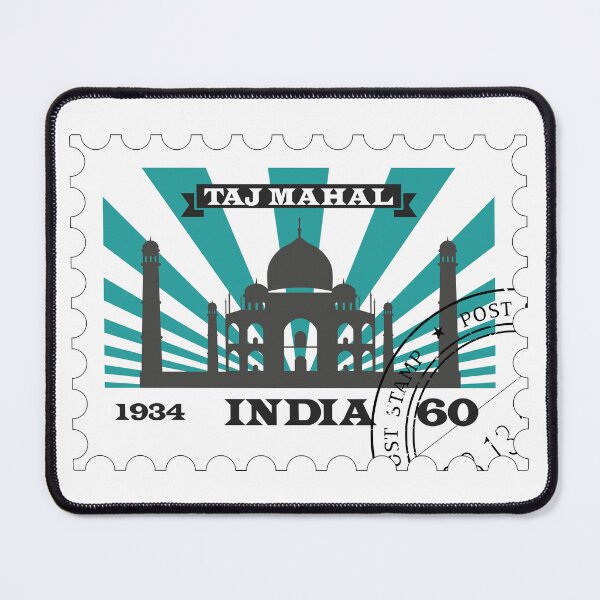 Aperçu de l'œuvre Timbre postal Inde Taj Mahal Stamp Post créée et vendue par Divas ⭐⭐⭐⭐⭐.