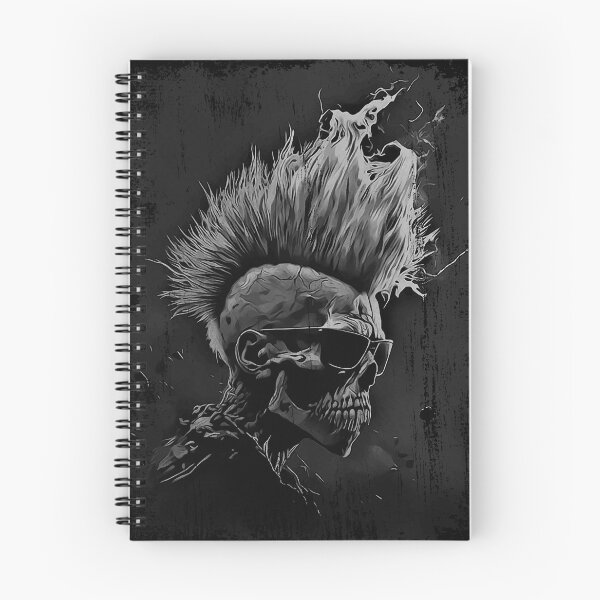 Item preview, Apocalyptic Punk Zombie Heavy Metal Skull designed and sold by drizzd.