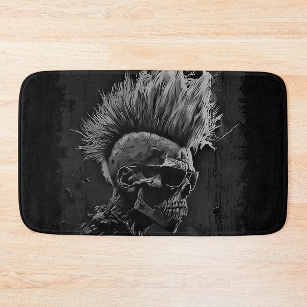 Item preview, Apocalyptic Punk Zombie Heavy Metal Skull designed and sold by drizzd.