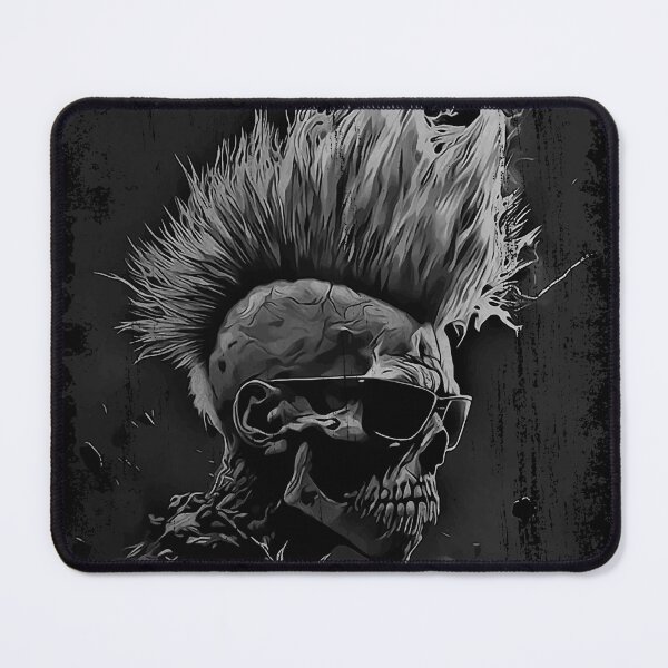 Item preview, Apocalyptic Punk Zombie Heavy Metal Skull designed and sold by drizzd.