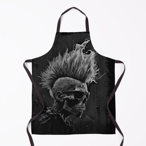 Item preview, Apocalyptic Punk Zombie Heavy Metal Skull designed and sold by drizzd.
