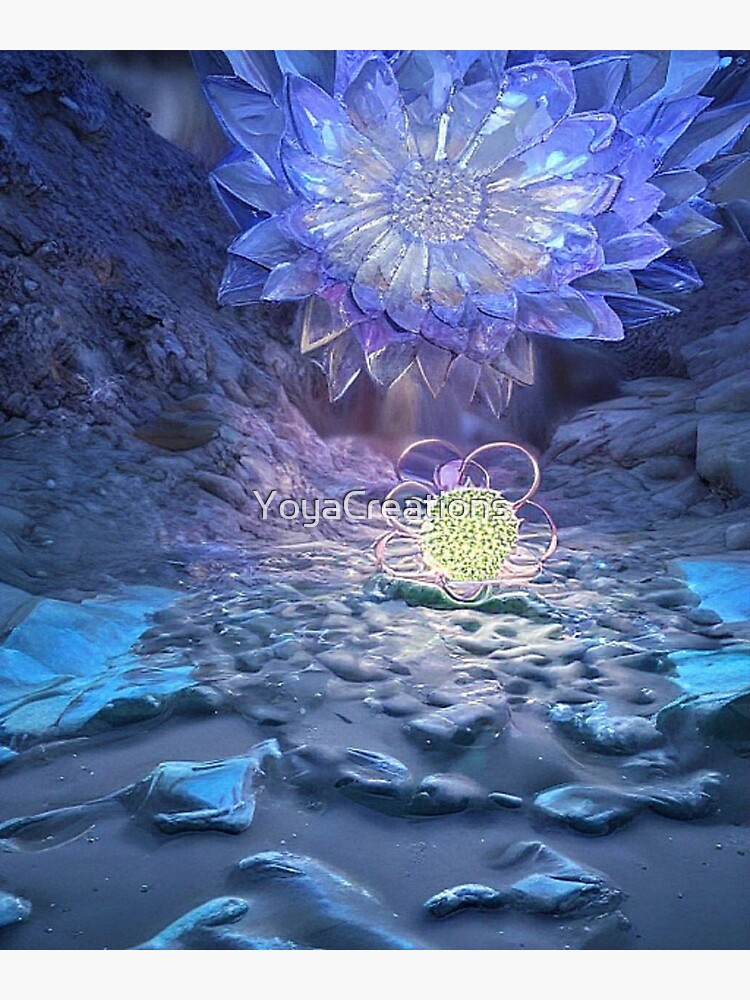 "Magical Crystal Flowers" Sticker for Sale by YoyaCreations Redbubble