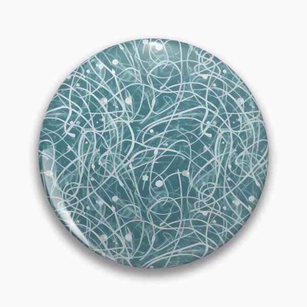Item preview, "Blue Lines and Circles Sticker" Pattern Design  designed and sold by Litheon.