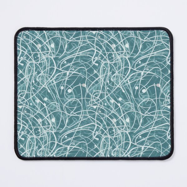 Item preview, "Blue Lines and Circles Sticker" Pattern Design designed and sold by Litheon.