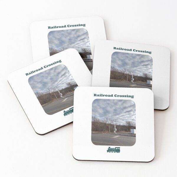 Item preview, Railroad Crossing Signal With Clouds designed and sold by TechLaughs.