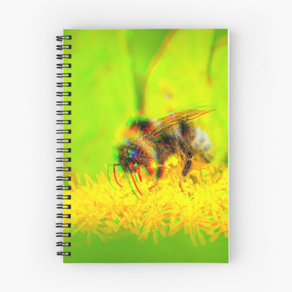 Item preview, Psychedelic Bee on White Flowers  designed and sold by Stonio.