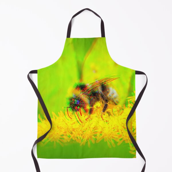 Item preview, Psychedelic Bee on White Flowers designed and sold by Stonio.