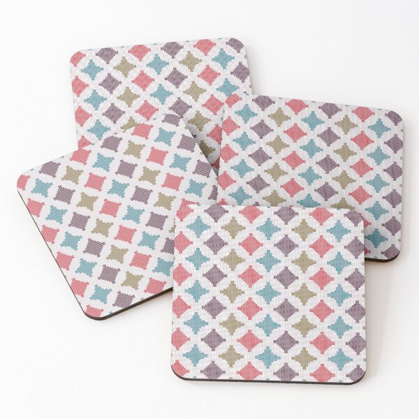 Item preview, Mid-century modern cross stitch designed and sold by pakanta.
