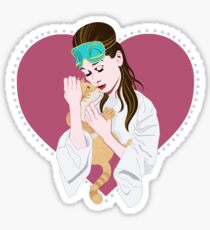 Audrey Hepburn Breakfast at Tiffany's Sticker