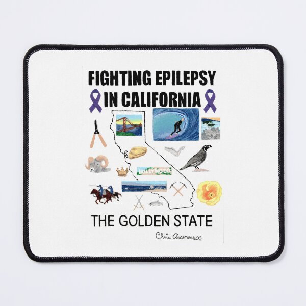 Item preview, FIGHTING EPILEPSY IN CALIFORNIA designed and sold by The-ESP-Shirts.