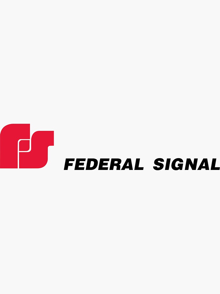 "Federal Signal Logo Version 2" Sticker for Sale by OklahomaLioness