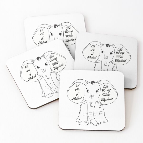 Item preview, Oh No I Picked The Wrong White kawaii Elephant  designed and sold by Swagmode.