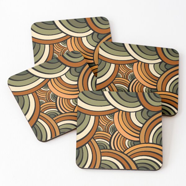 Item preview, Zentangle green-caramel designed and sold by Zeewind.
