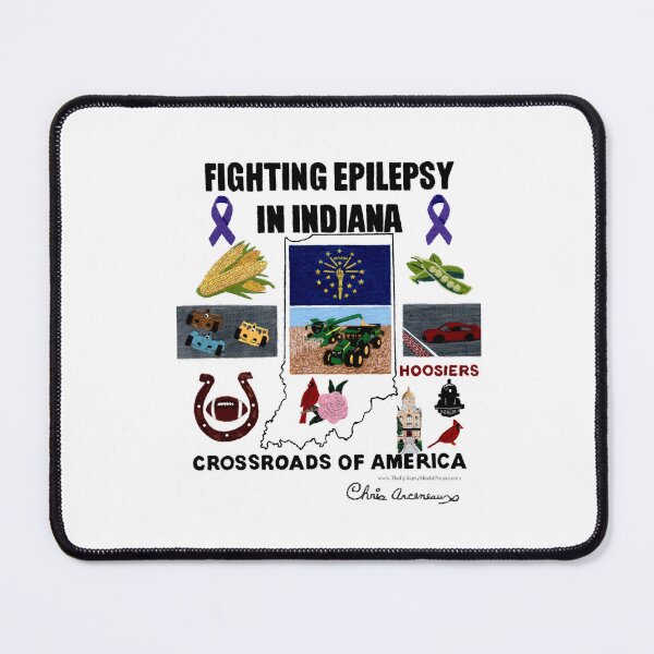 Item preview, FIGHTING EPILEPSY IN INDIANA designed and sold by The-ESP-Shirts.