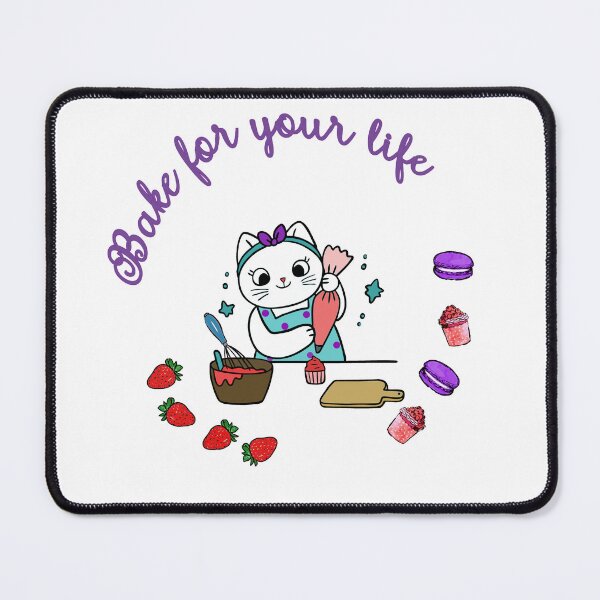 Item preview, Bake for your life. Baking cat. designed and sold by mayaayeis.