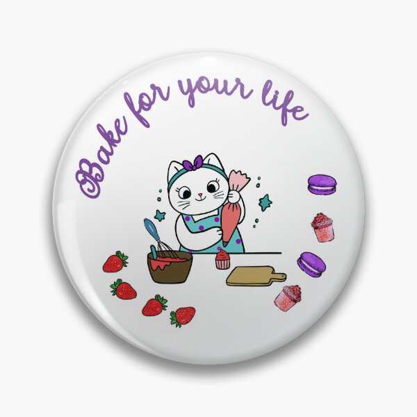 Item preview, Bake for your life. Baking cat. designed and sold by mayaayeis.
