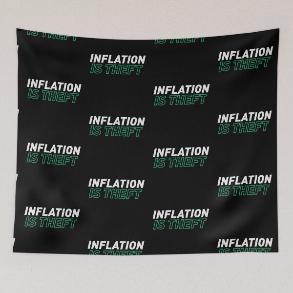 Item preview, Inflation is Theft designed and sold by ClothingnCrypto.