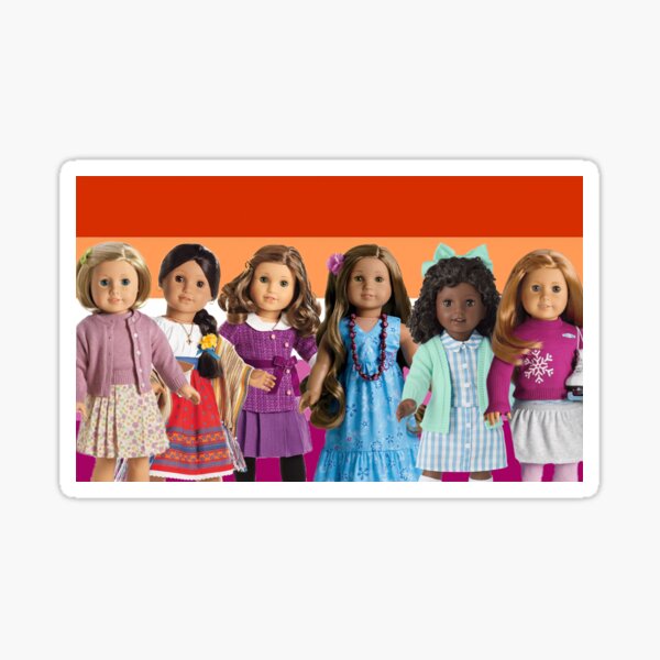 "Lesbian American Girl Flag" Sticker for Sale by lindseym901 Redbubble