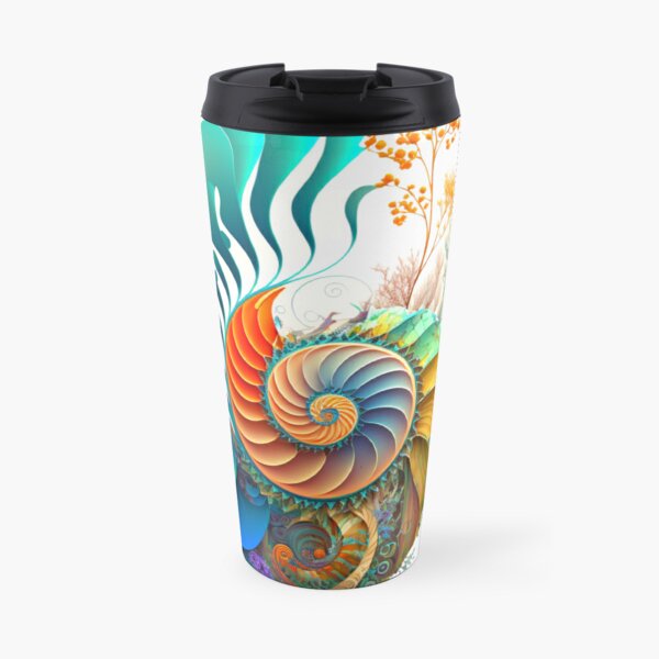 Fibonacci Style Rainbow Nature World Travel Coffee Mug