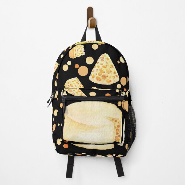 Item preview, Sweet dreams are made of cheese - cheese pattern on black background designed and sold by Wolshebnaja.