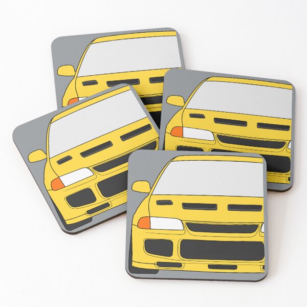 Item preview, Mitsubishi Lancer EVO III EVO 3 dandelion yellow color designed and sold by EdimDesign.