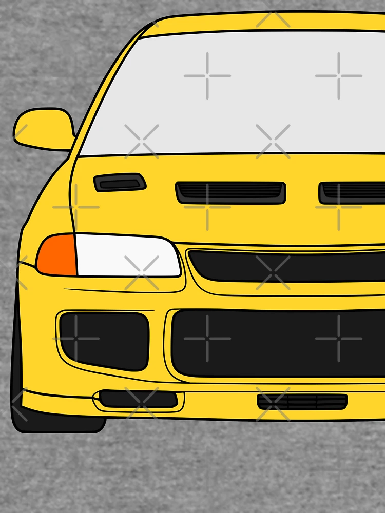 Thumbnail 6 von 6, Leichter Pullover, Mitsubishi Lancer EVO III EVO 3 dandelion yellow color designt und verkauft von EdimDesign.