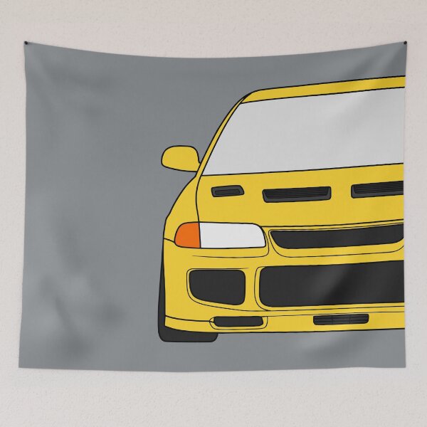 Item preview, Mitsubishi Lancer EVO III EVO 3 dandelion yellow color designed and sold by EdimDesign.