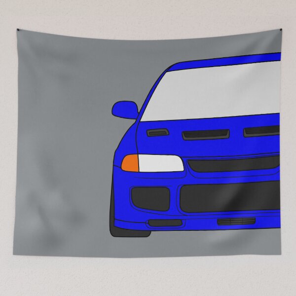 Item preview, Mitsubishi Lancer EVO III EVO 3 bright blue color designed and sold by EdimDesign.