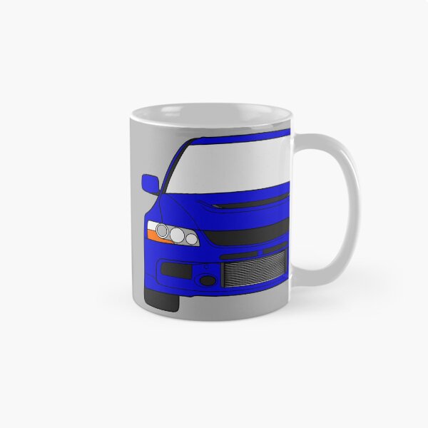 Aperçu de l'œuvre Mitsubishi Lancer EVO IX couleur bleu créée et vendue par EdimDesign.