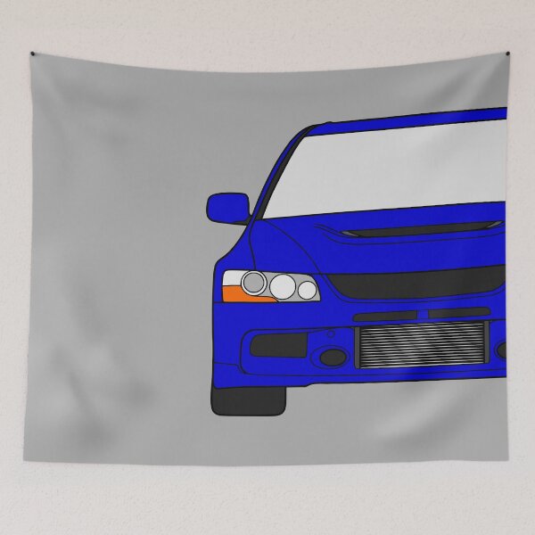 Artikelvorschau, Mitsubishi Lancer EVO IX blaue Farbe entworfen und verkauft von EdimDesign.