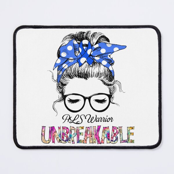 Item preview, ALS Warrior - UNBREAKABLE - ALS Ribbon designed and sold by Tifrop.