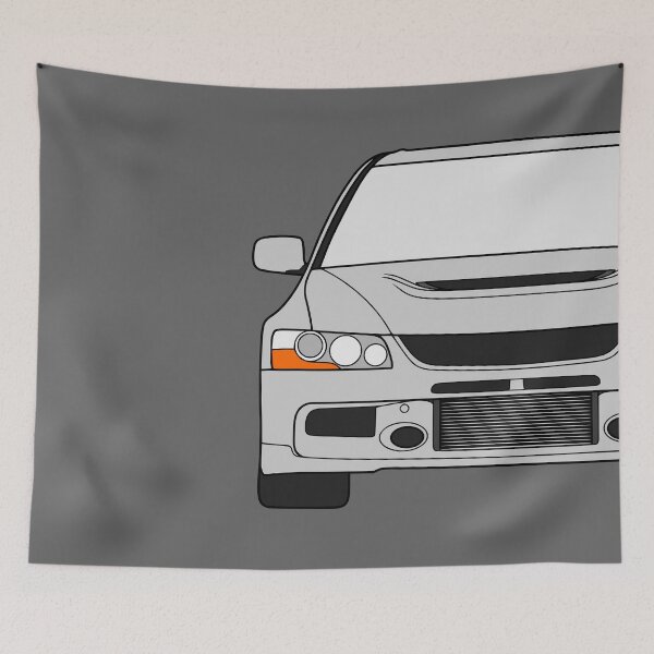 Artikelvorschau, Mitsubishi Lancer EVO IX Silberfarbe entworfen und verkauft von EdimDesign.