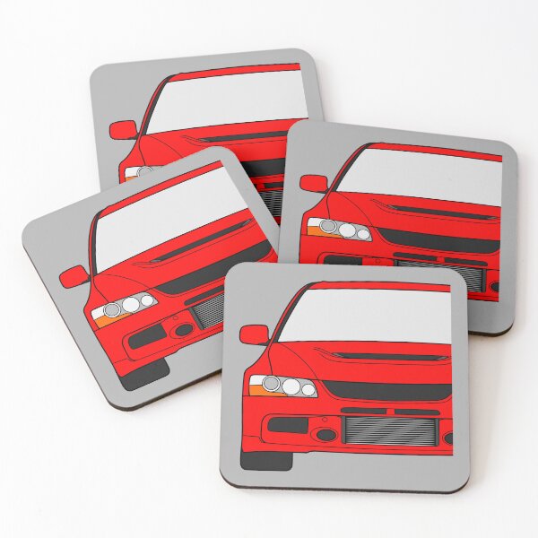 Item preview, Mitsubishi Lancer EVO IX solid red color designed and sold by EdimDesign.