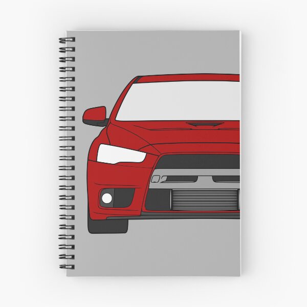 Aperçu de l'œuvre Mitsubishi Lancer EVO X couleur rouge créée et vendue par EdimDesign.