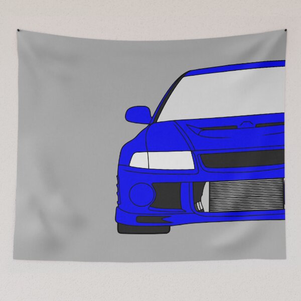 Artikelvorschau, Mitsubishi Lancer EVO VI blaue Farbe entworfen und verkauft von EdimDesign.