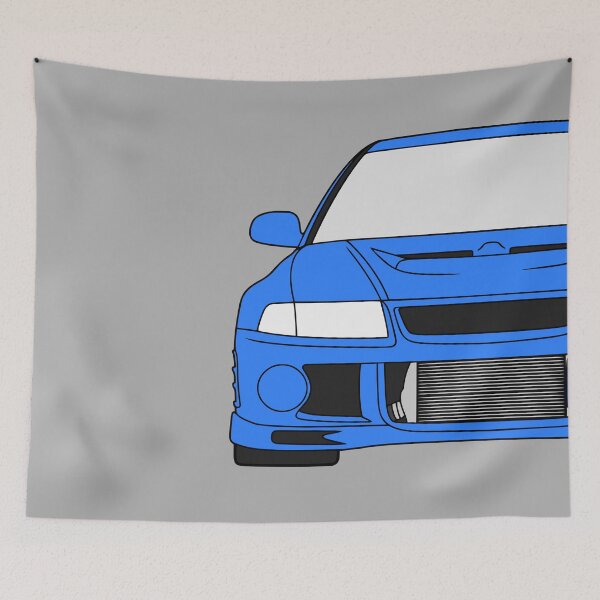 Artikelvorschau, Mitsubishi Lancer EVO VI lanzenblaue Farbe entworfen und verkauft von EdimDesign.