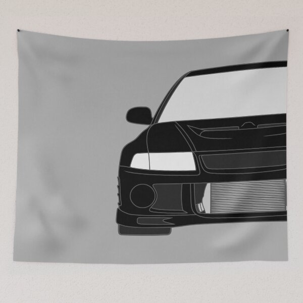 Artikelvorschau, Mitsubishi Lancer EVO VI schwarze Farbe entworfen und verkauft von EdimDesign.