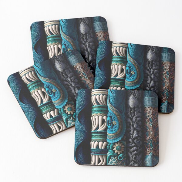 Item preview, Blue Fabric Tile designed and sold by i-ImagineArtist.