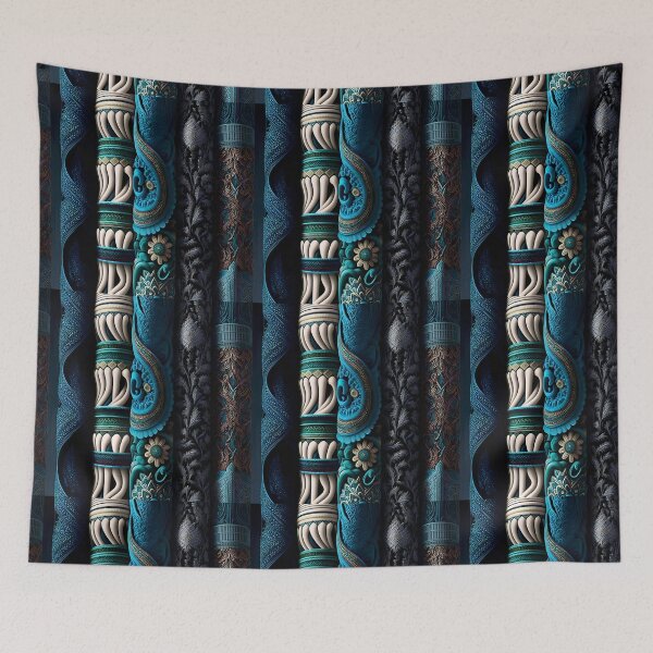 Item preview, Blue Fabric Tile designed and sold by i-ImagineArtist.