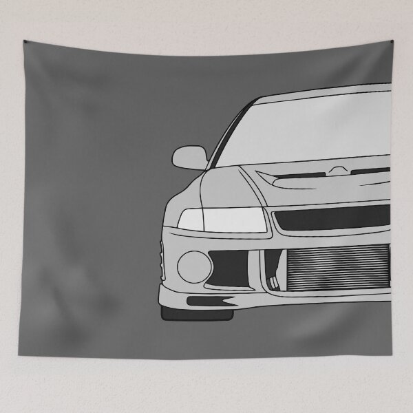 Artikelvorschau, Mitsubishi Lancer EVO VI silberne Farbe entworfen und verkauft von EdimDesign.