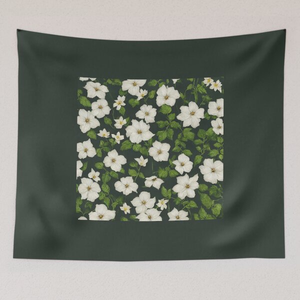 Item preview, Pattern of Morning Glories for September designed and sold by FamiliarPufferfish.