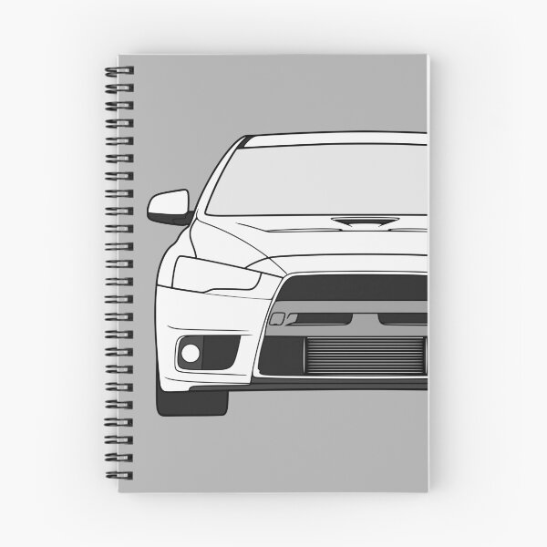 Aperçu de l'œuvre Mitsubishi Lancer EVO X couleur blanche créée et vendue par EdimDesign.