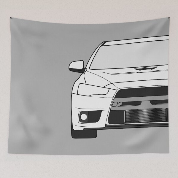 Item preview, Mitsubishi Lancer EVO X white color designed and sold by EdimDesign.