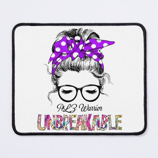 Item preview, ALZ Warrior - UNBREAKABLE - ALZ Ribbon designed and sold by Tifrop.
